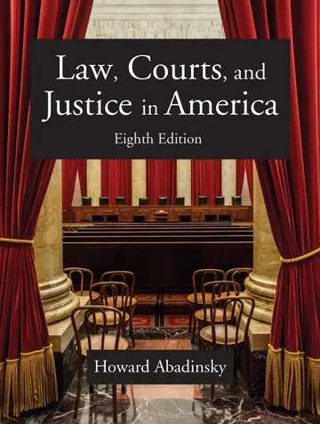 Cover of Law, Courts, and Justic in America