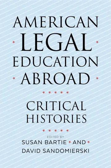 Cover of American Legal Education Abroad