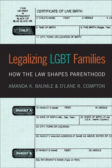 Cover of Legalizing LGBT Families
