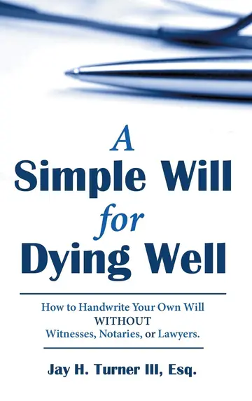 Cover of A Simple Will for Dying Well