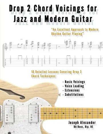 Cover of Drop 2 Chord Voicings for Jazz and Modern Guitar