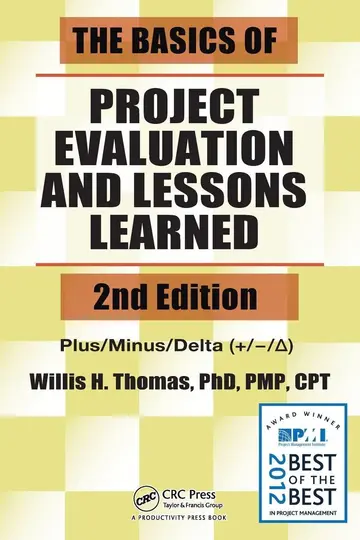 Cover of The Basics of Project Evaluation and Lessons Learned