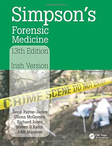 Cover of Simpson's Forensic Medicine