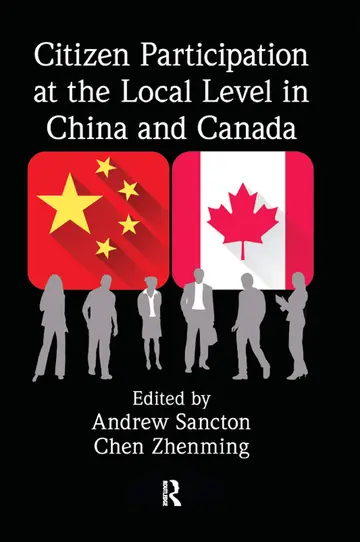 Cover of Citizen Participation at the Local Level in China and Canada