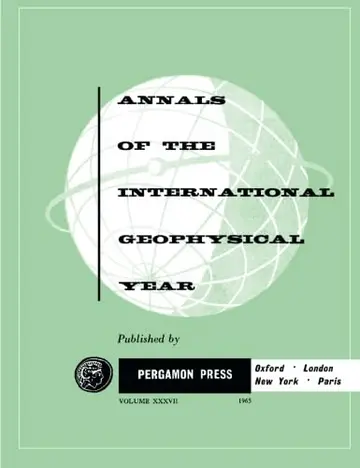 Cover of Annals of the International Geophysical Year, Whistlers and Audio-Frequency Emissions
