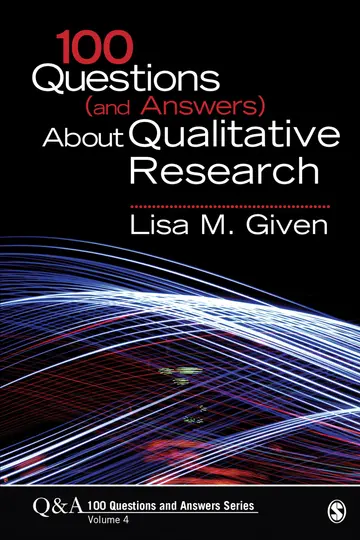 Cover of 100 Questions (and Answers) About Qualitative Research