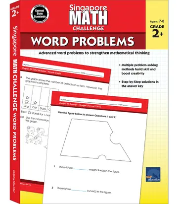 Cover of Singapore Math Challenge Word Problems Grade 2+