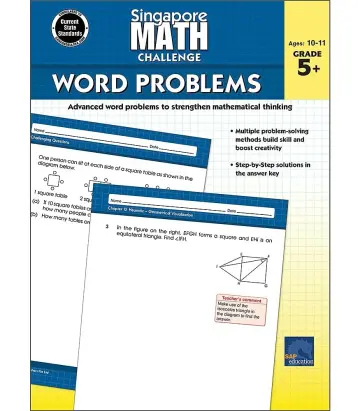 Cover of Singapore Math Challenge Word Problems Grade 3+