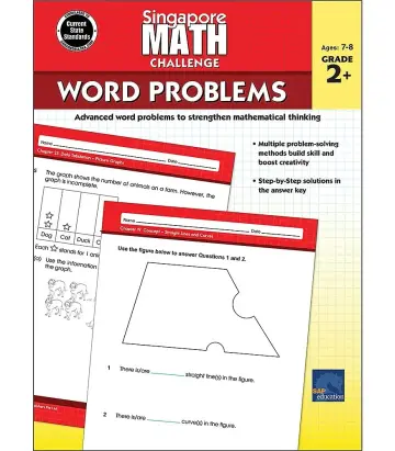 Cover of Singapore Math Challenge Word Problems, Grades 4 - 6