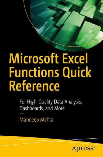 Cover of Microsoft Excel Functions Quick Reference