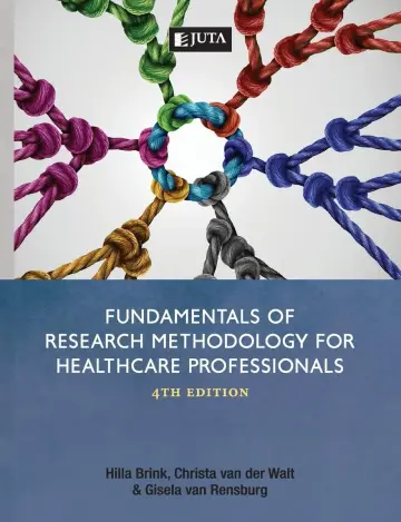 Cover of Fundamentals of research methodology for healthcare professionals