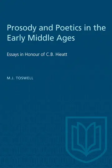 Cover of Prosody and Poetics in the Early Middle Ages