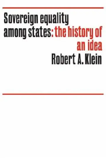 Cover of Sovereign Equality Among States