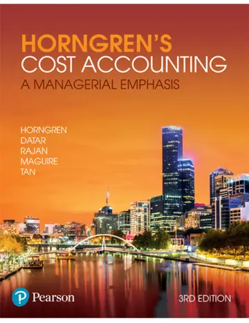 Cover of Horngren's Cost Accounting