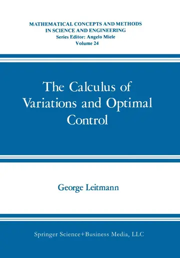 Cover of The Calculus of Variations and Optimal Control