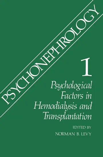 Cover of Psychonephrology 1