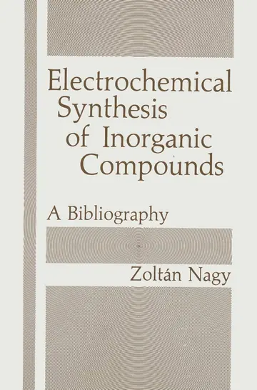 Cover of Electrochemical Synthesis of Inorganic Compounds