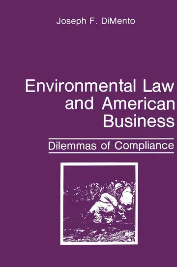 Cover of Environmental Law and American Business