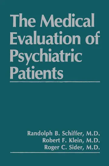 Cover of The Medical Evaluation of Psychiatric Patients