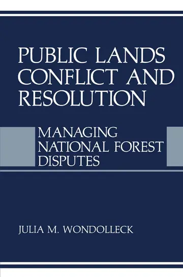 Cover of Public Lands Conflict and Resolution