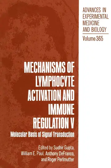 Cover of Mechanisms of Lymphocyte Activation and Immune Regulation V