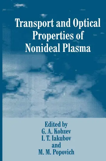 Cover of Transport and Optical Properties of Nonideal Plasma