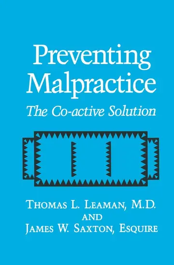 Cover of Preventing Malpractice