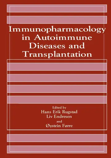 Cover of Immunopharmacology in Autoimmune Diseases and Transplantation