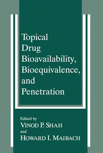 Cover of Topical Drug Bioavailability, Bioequivalence, and Penetration