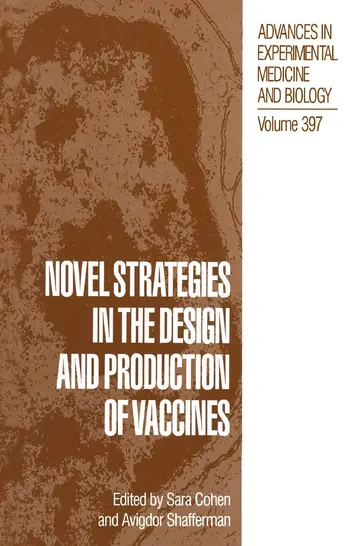 Cover of Novel Strategies in the Design and Production of Vaccines