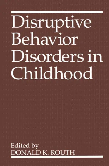 Cover of Disruptive Behavior Disorders in Childhood