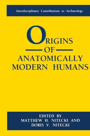 Cover of Origins of Anatomically Modern Humans