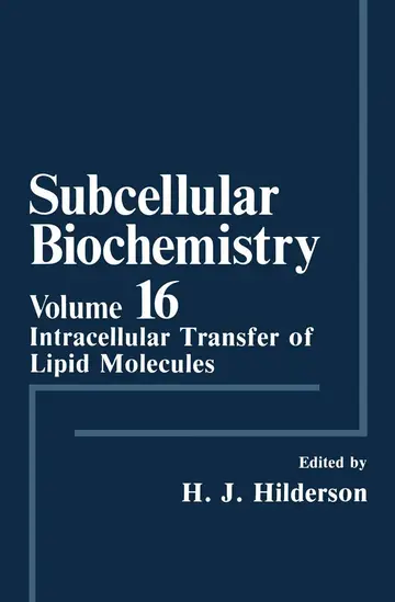 Cover of Subcellular Biochemistry