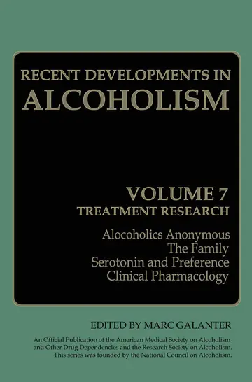 Cover of Recent Developments in Alcoholism