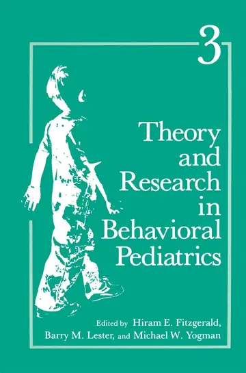 Cover of Theory and Research in Behavioral Pediatrics