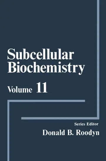 Cover of Subcellular Biochemistry