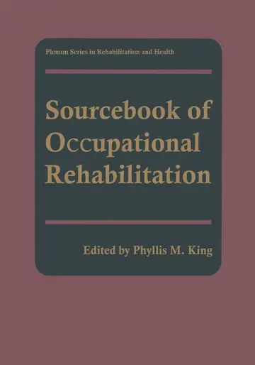 Cover of Sourcebook of Occupational Rehabilitation