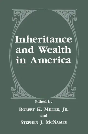 Cover of Inheritance and Wealth in America