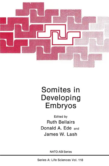 Cover of Somites in Developing Embryos