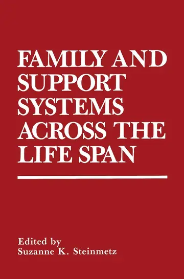 Cover of Family and Support Systems across the Life Span