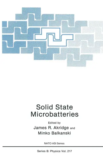 Cover of Solid State Microbatteries
