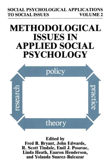 Cover of Methodological Issues in Applied Social Psychology