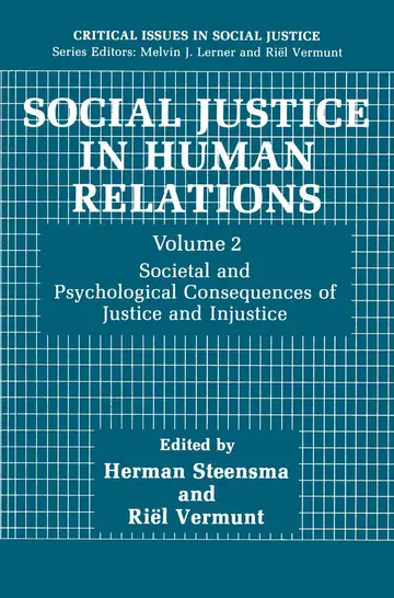 Cover of Social Justice in Human Relations Volume 2