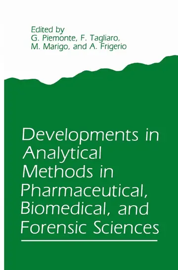 Cover of Developments in Analytical Methods in Pharmaceutical, Biomedical, and Forensic Sciences
