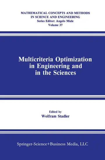 Cover of Multicriteria Optimization in Engineering and in the Sciences