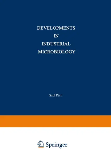 Cover of Developments in Industrial Microbiology
