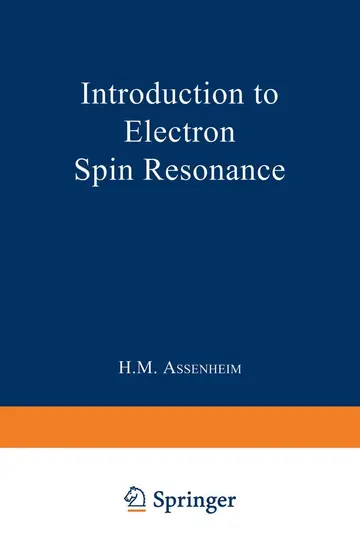 Cover of Introduction to Electron Spin Resonance