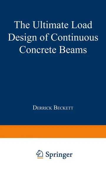 Cover of The Ultimate Load Design of Continuous Concrete Beams