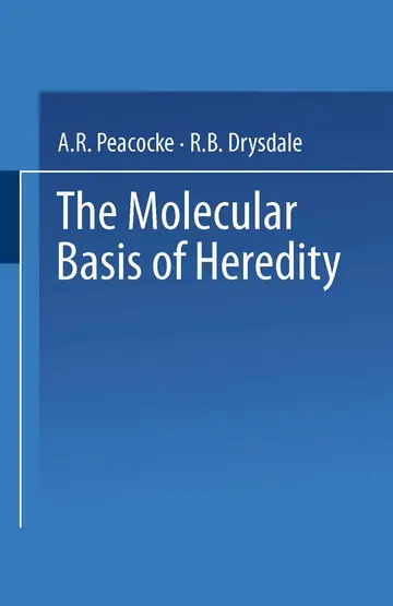 Cover of The Molecular Basis of Heredity