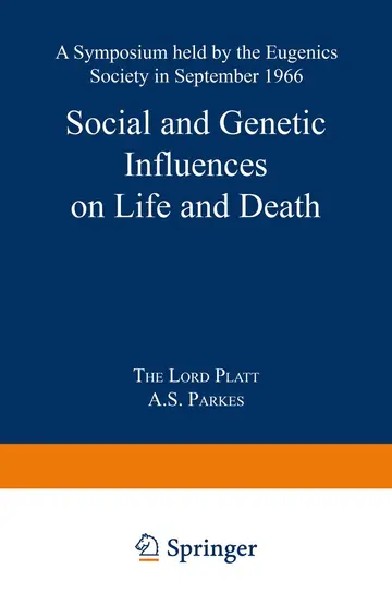 Cover of Social and Genetic Influences on Life and Death